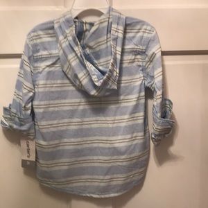 Carter's Shirts & Tops - NWT Carter’s button-down with hood Carter's Shirts & Tops - NWT Carter’s button-down with hood